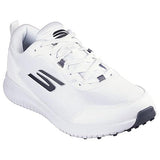 Skechers Go Golf MAX Fairway 4, Zapatillas Hombre, White Synthetic/Textile/Silver Trim, 45 EU