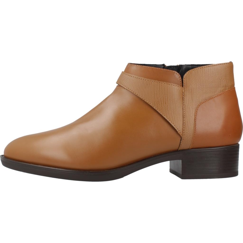 Geox D Felicity B, Bota de Tobillo Mujer, coñac, 40 EU
