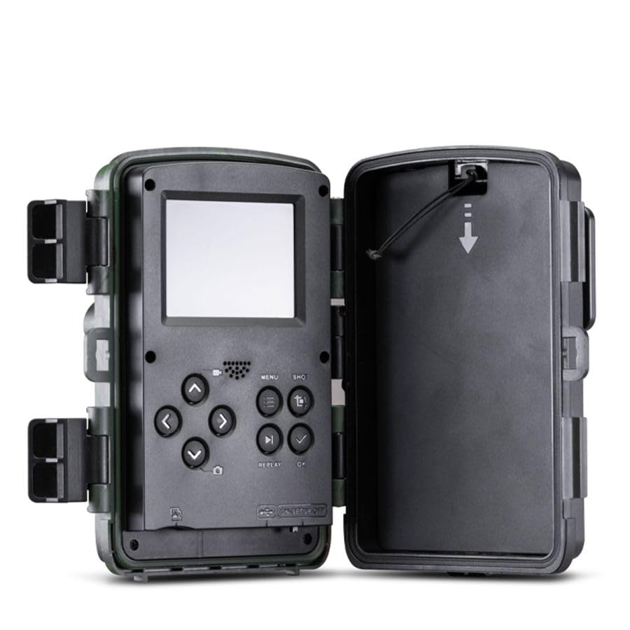 Midland - Cámara trampa Wi-Fi Wild Guardian, videocámara 4K Ultra HD, visión nocturna 46 LED infrarrojos y cámara de 24 MP, sensor de movimiento 20 m, control remoto vía aplicación, caza y seguimiento