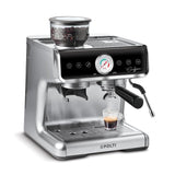 Polti Coffea G50S Cafetera con Molinillo de Café en Grano Integrado, para Espresso y Cappuccino, 30 Niveles de Molido, Steamymilk Profesional para Espumado de Leche, Plata