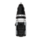 Rodcraft RC9042 - Taladro de impacto inalámbrico de hasta 13 mm, 500-2000 rpm, luz LED, sin batería, sin cargador, en caja de cartón, con mango suave y mango lateral.