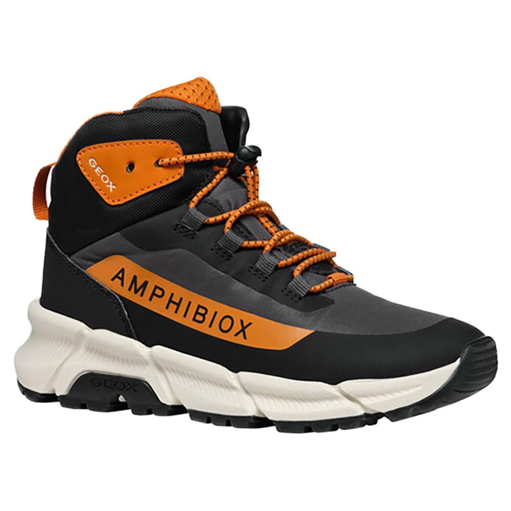 Geox J FLEXYPER Plus Boy, Zapatillas, Black, 41 EU