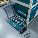 Makita XGT 1914U3-7 BCC01 - Maletín de Carga para batería (40 V, máx. 8 Ranuras), Color Negro