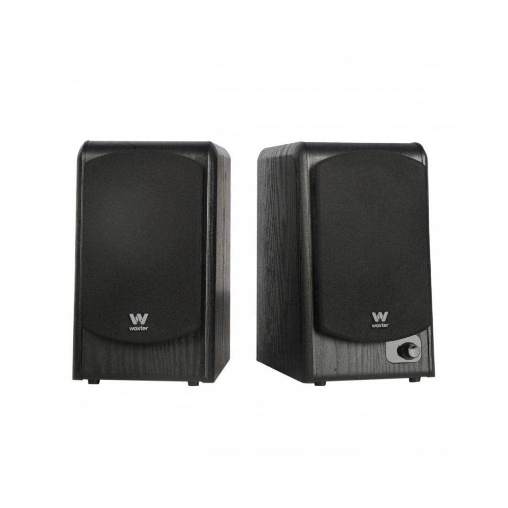 Woxter Dynamic Line DL-610 Black - Altavoces de estantería terminados en Madera autoamplificados (20 RMS 180 W, Bluetooth, conexión de 3,5mm, PC, TV, Tablets, Smartphones, mp3...)