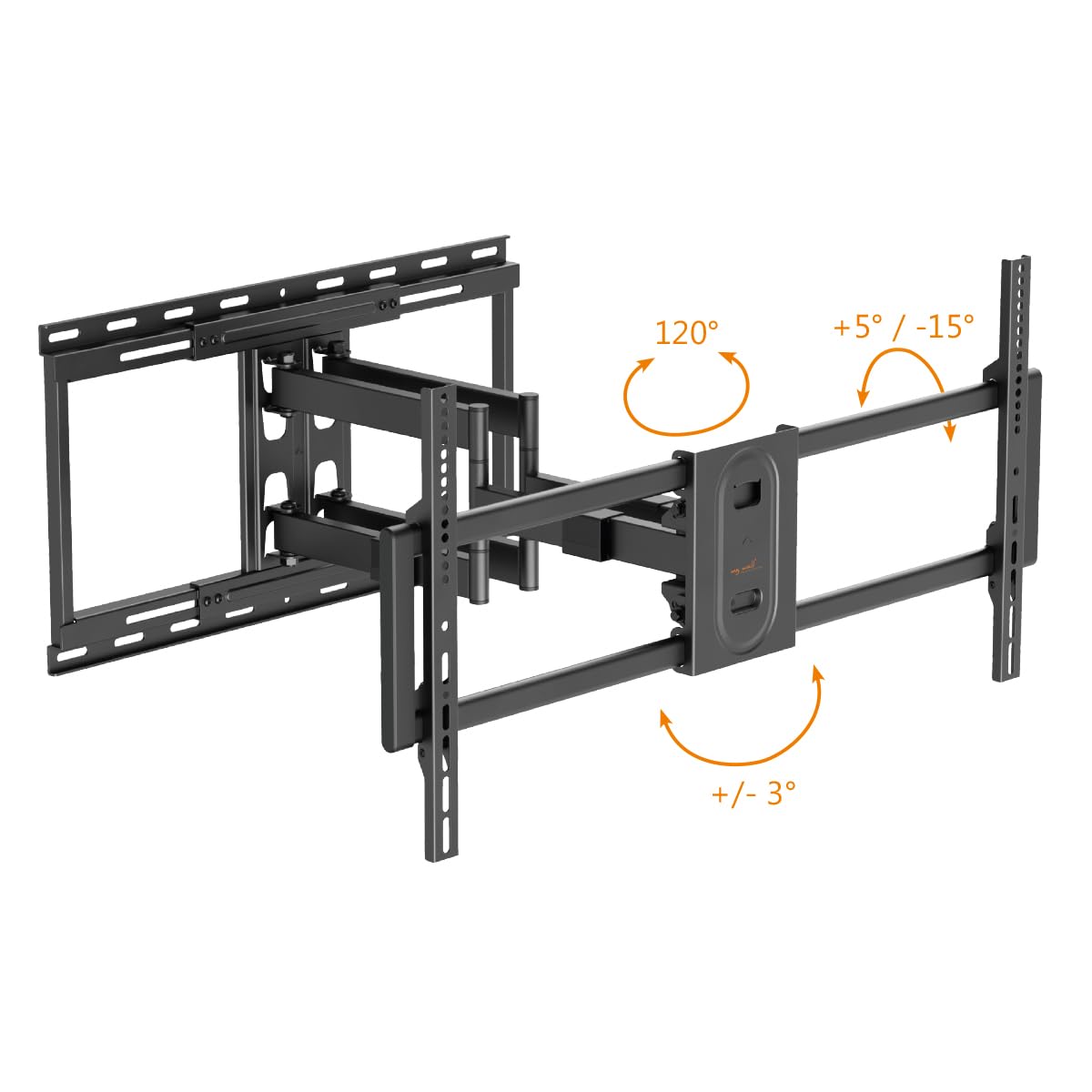 my wall Soporte de Pared Giratorio para TV de hasta 100 Pulgadas – HP43L – Soporte de TV orientable para 43 – 100 Pulgadas (109-254 cm), soporta hasta 80 kg, inclinable y Giratorio, Distancia a la