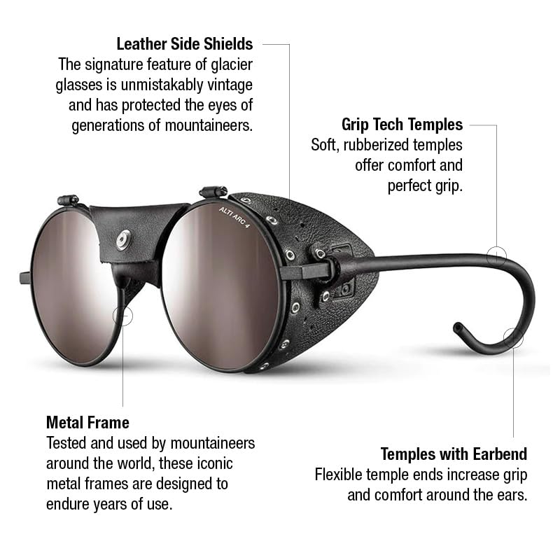 Julbo Vermont Classic Gafas de Sol, Negro/Negro, Talla única Unisex Adulto