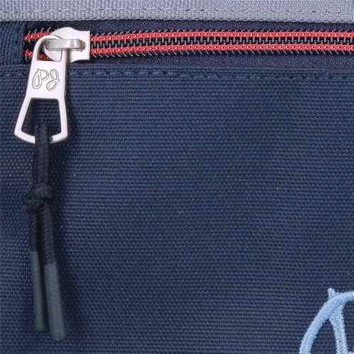 Pepe Jeans Seldon Mochila Escolar Doble Compartimento Adaptable a Carro Portátil 15,6 pulgadas Negro 33x46x17 cms Poliéster by Joumma Bags