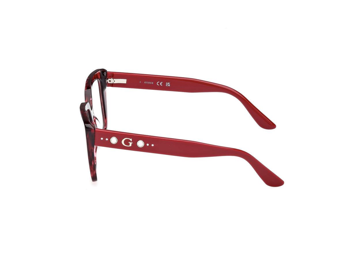 GUESS Gafas de Vista GU50174 068 red/avana 54/16/140 Mujer
