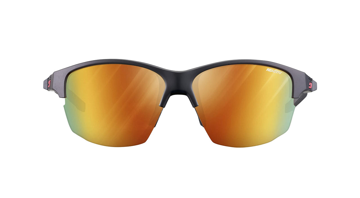 Julbo Split Gafas DE Sol, Negro/Negro/Rojo, M Unisex Adulto