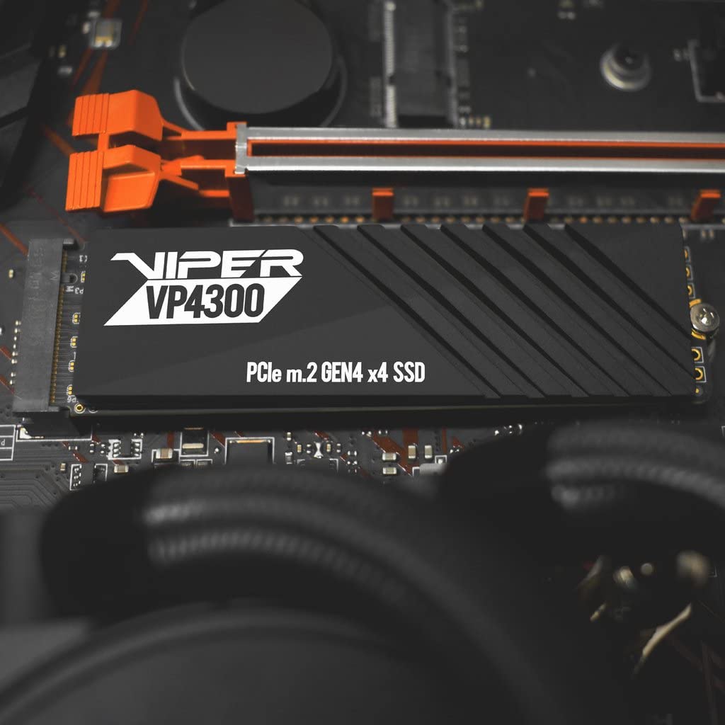 Patriot Viper VP4300 Unidad de Estado sólido SSD de 1TB NVMe M.2 de Alta Velocidad Gen 4 PCIe x4 - VP4300-1TBM28H - Velocidad de Lectura hasta 7400 MB/s y Escritura de 5500 MB/s