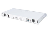 Digitus LWL - Caja de empalmes para 24 acoplamientos - LC - OS2 - 1HE 19" - Duplex multimodo - Con caja de empalmes - Montaje en rack