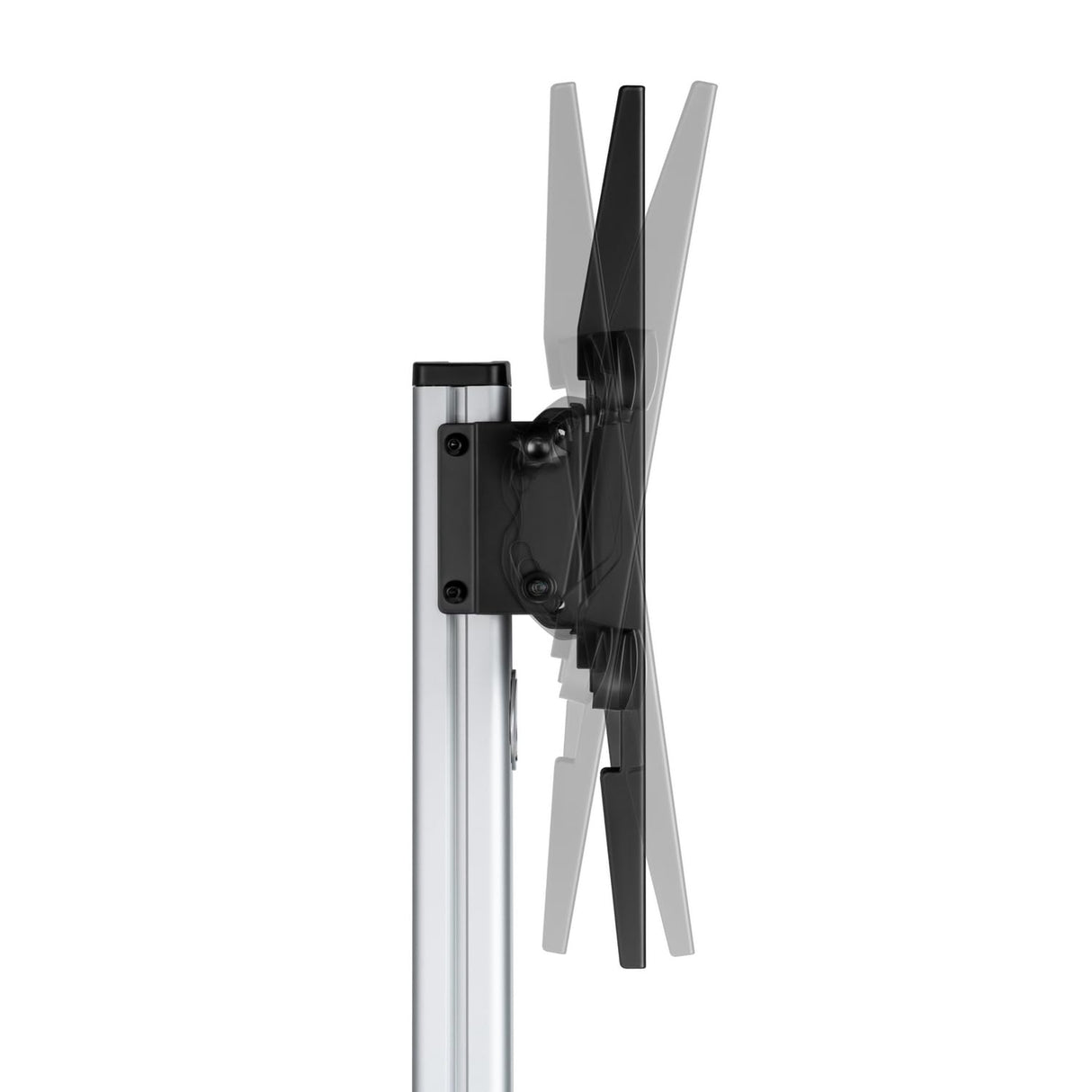 Aisens FT86TRE-197 Soporte de Suelo con Rueda Bandeja DVD para Monitor/TV hasta 50Kg 37"-86"