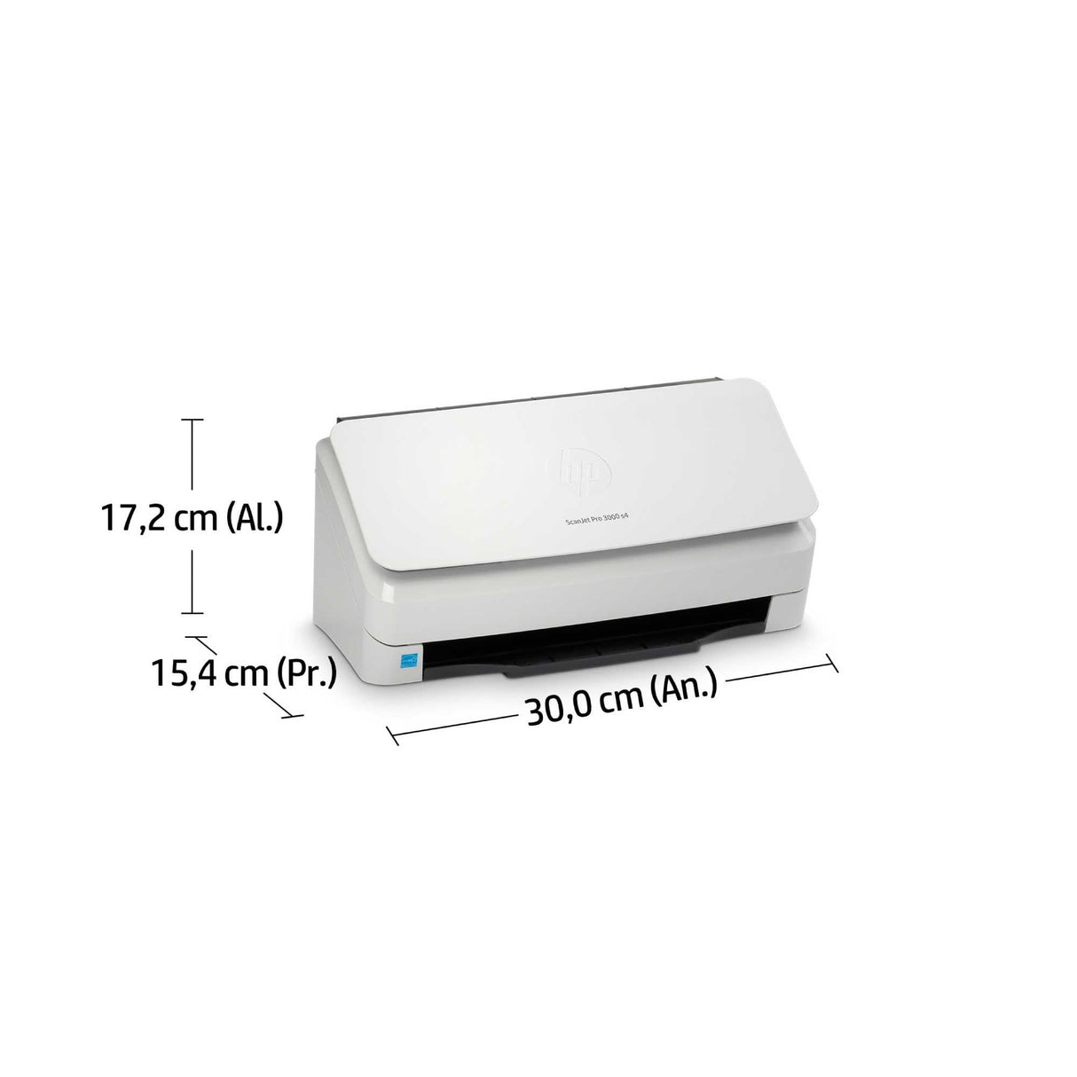 HP ScanJet Pro 3000 s4 - Escáner con alimentador automático de hojas, USB 3.0, 40 ppm, Blanco