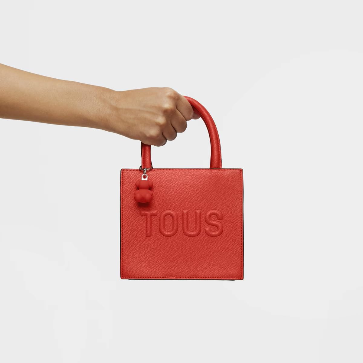 TOUS Bolso Mini Cube Brenda Rojo, minibolso para Mujer