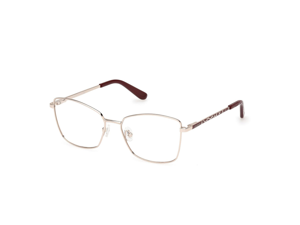 GUESS Gu50170 Marcos para Gafas recetadas, 033 Shiny Pale Gold, 52/15/140 para Mujer