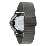 Tommy Hilfiger Reloj Analógico de Cuarzo para Hombre con Correa de Malla de Acero Inoxidable Gris Metalizado - 1791656
