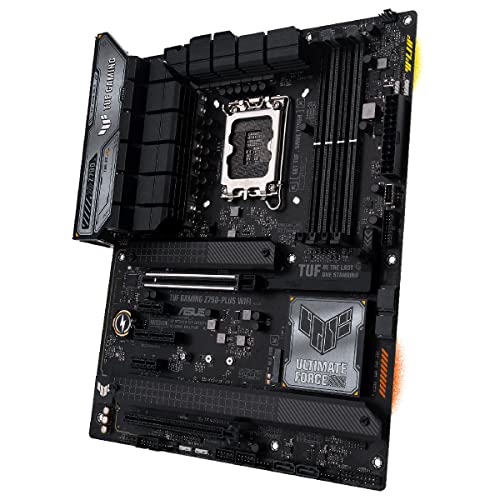 ASUS TUF GAMING Z790-PLUS WIFI 6E - Placa base Intel Z790 LGA 1700 ATX (PCIe 5.0, cuatro M.2, 16+1 DrMOS, DDR5, 2.5Gb Ethernet, USB 3.2 Gen 2x2 Tipo C, Thunderbolt (USB4), Aura Sync, AEMP II)