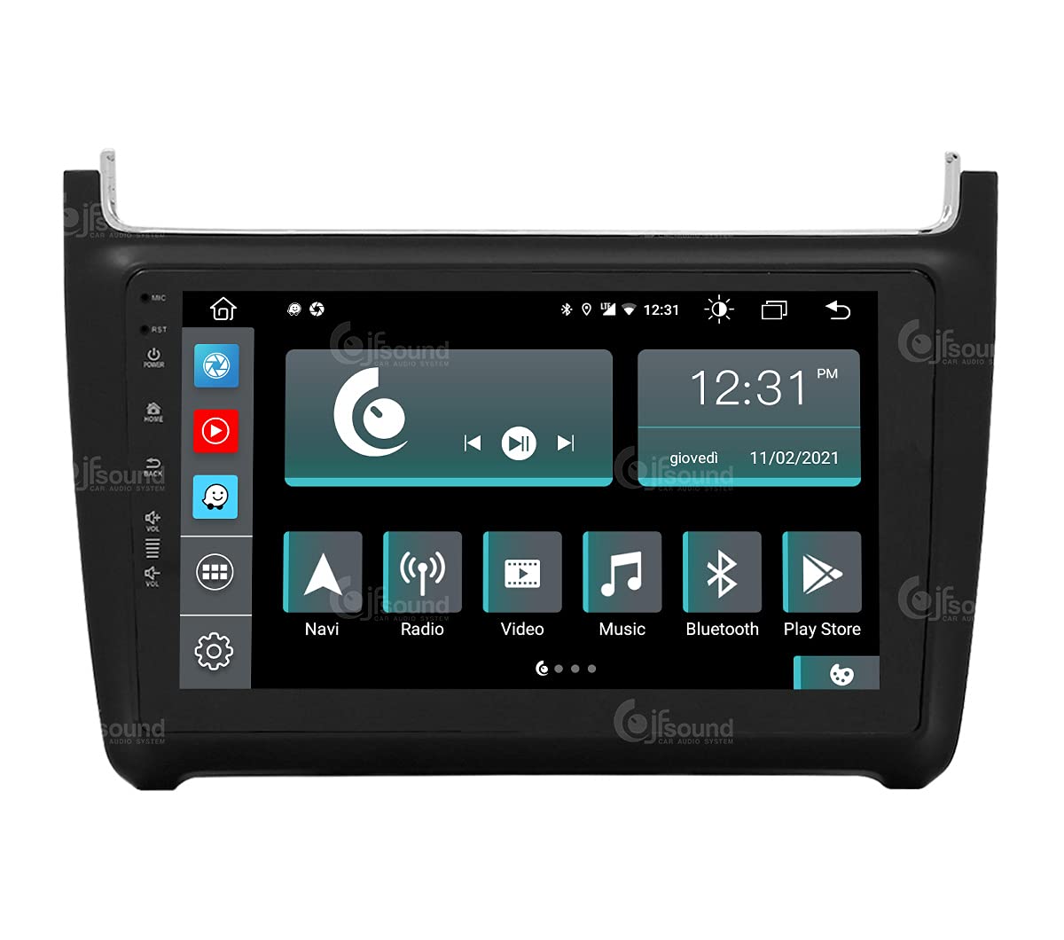 Autorradio de Ajuste Personalizado para Volkswagen Polo Android GPS Bluetooth WiFi Dab USB Pantalla táctil Full HD 9" procesador de 8 núcleos y comandos de Voz