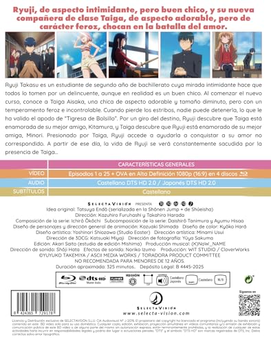 Tora Dora. Episodios 1 a 25 + 1 OVA. Blu-Ray Edición Coleccionista.