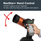Celestron 11049 Telescopio computarizado NexStar 4SE Maskutov-Cassegrain con montaje totalmente automatizado, tecnología SkyAlign y revestimiento XLT, negro/naranja