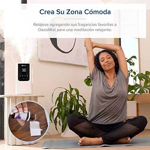 LEVOIT OasisMist 4.5L Humidificador Inteligente, Niebla Caliente & Fría a 45h y 40m² , Modo Auto, Luz Personalizada, Aromaterapia y Silencioso 26dB para Bebés y plantas,Temporizador, Amazon Exclusive