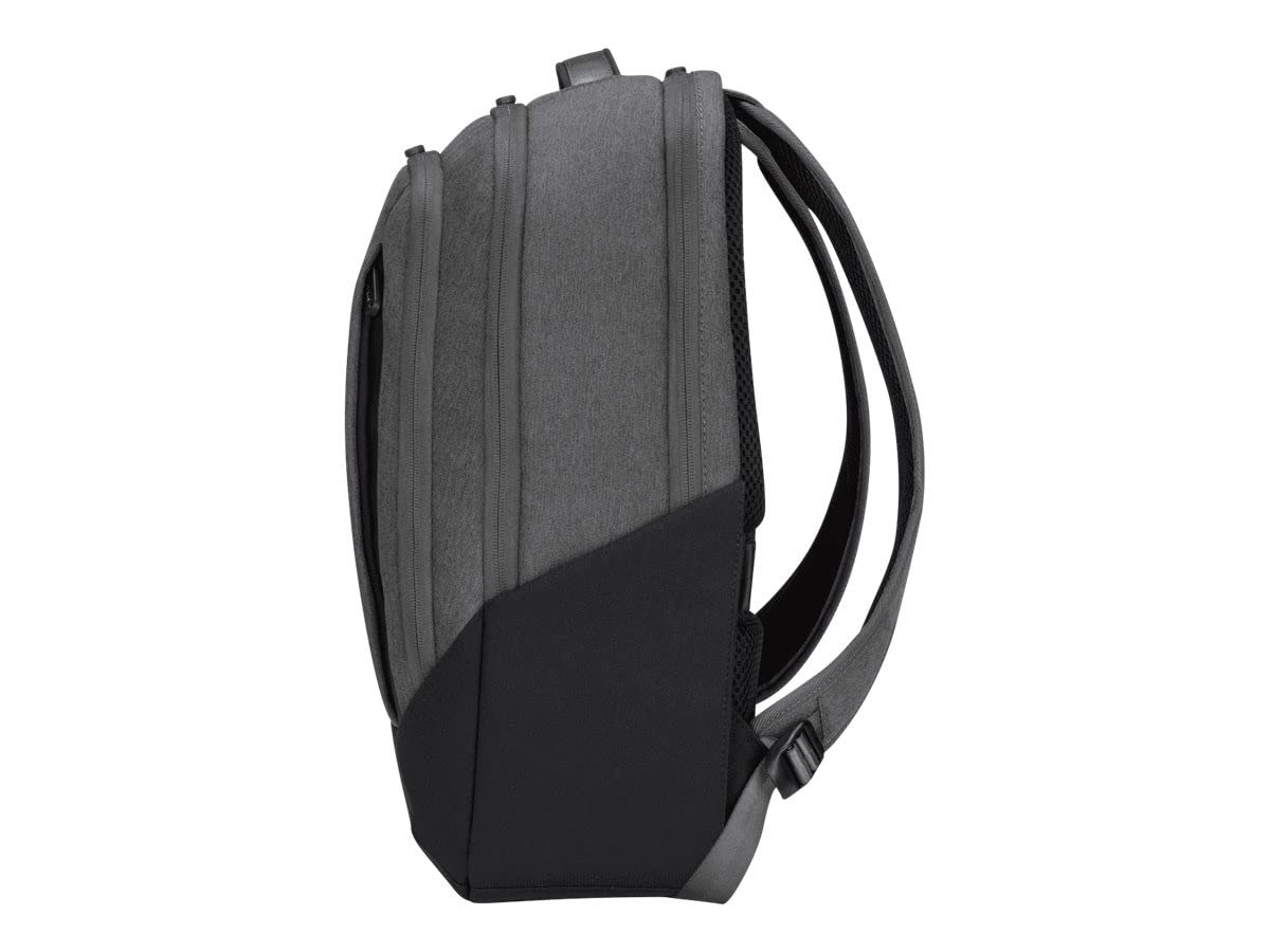 Targus TBB58602GL Mochila Hero Cypress 15.6" con Ecosmart - Gris Hecho de 26 Botellas de Agua de plástico recicladas Bandolera ergonómica Acolchada