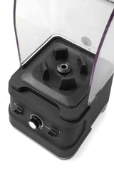 HENDI Batidora profesional con cubierta insonorizada, control manual, jarra de policarbonato resistente al calor y frío, velocidad variable, 230V, 1680W, 250x300x(H)540mm, ABS, acero inoxidable