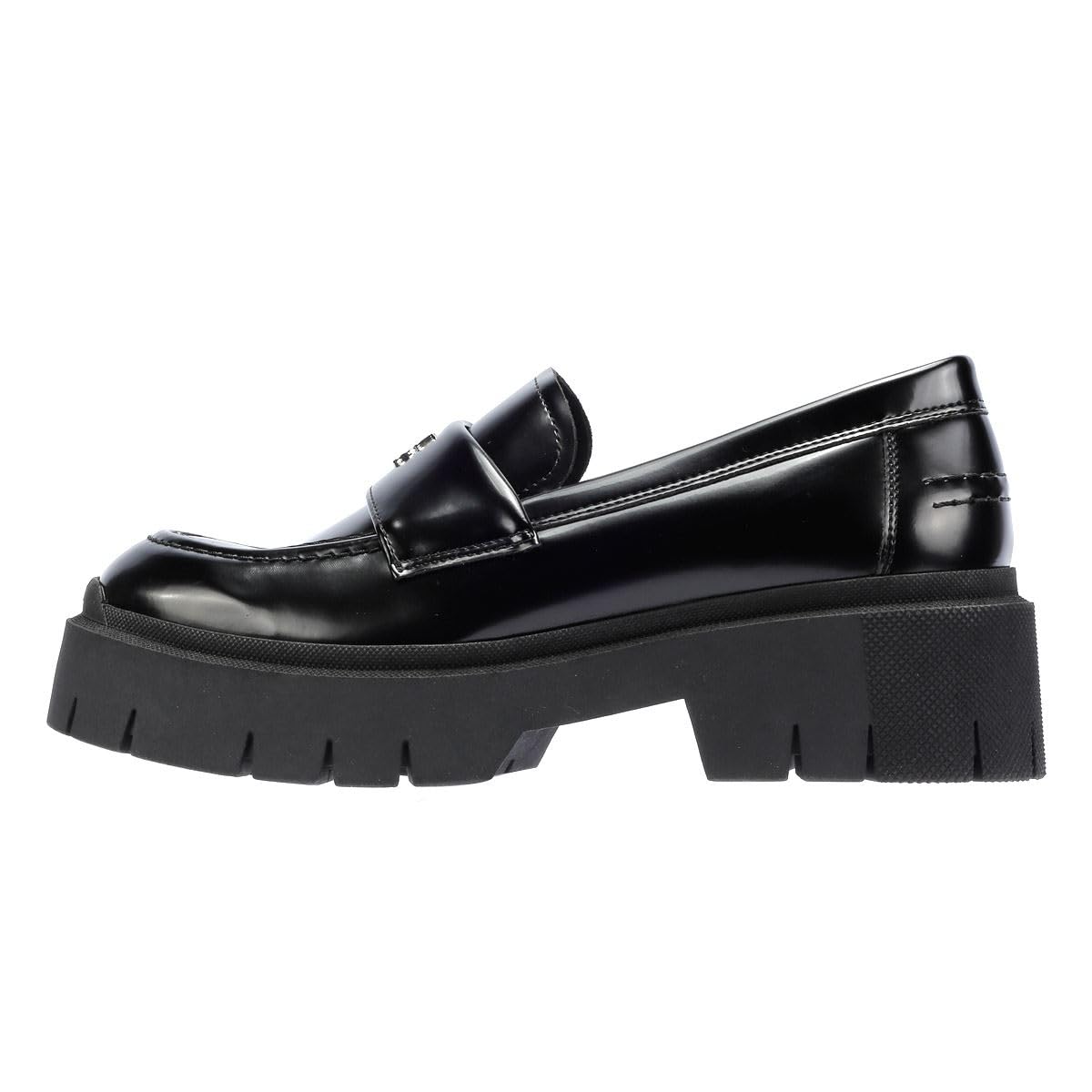 HUGO Kris_Loafer_BRPU, Mocasines Planos Mujer, Black, 41 EU