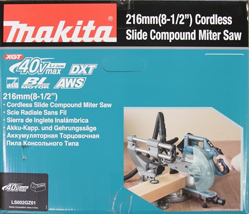 Makita LS002GZ01 Ingletadora telescópica BL 40Vmax XGT 216mm AWS (sin batería y cargador)