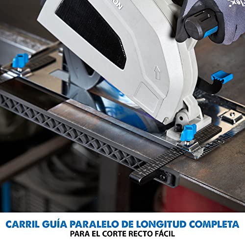 Evolution Sierra tronzadora industrial para acero de 210 mm S210CCS de Evolution: acabado que se puede trabajar al instante, sin calor, rebabas ni chispas. Incluye hoja para acero dulce