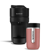Nespresso De'Longhi Vertuo Pop ENV90.B, Máquina de Café de Cápsulas + Aeroccino Incluido, 4 Tamaños de Taza, Tecnología de Centrifugación, Set de Bienvenida Incluido, 1260W, Negro Regaliz