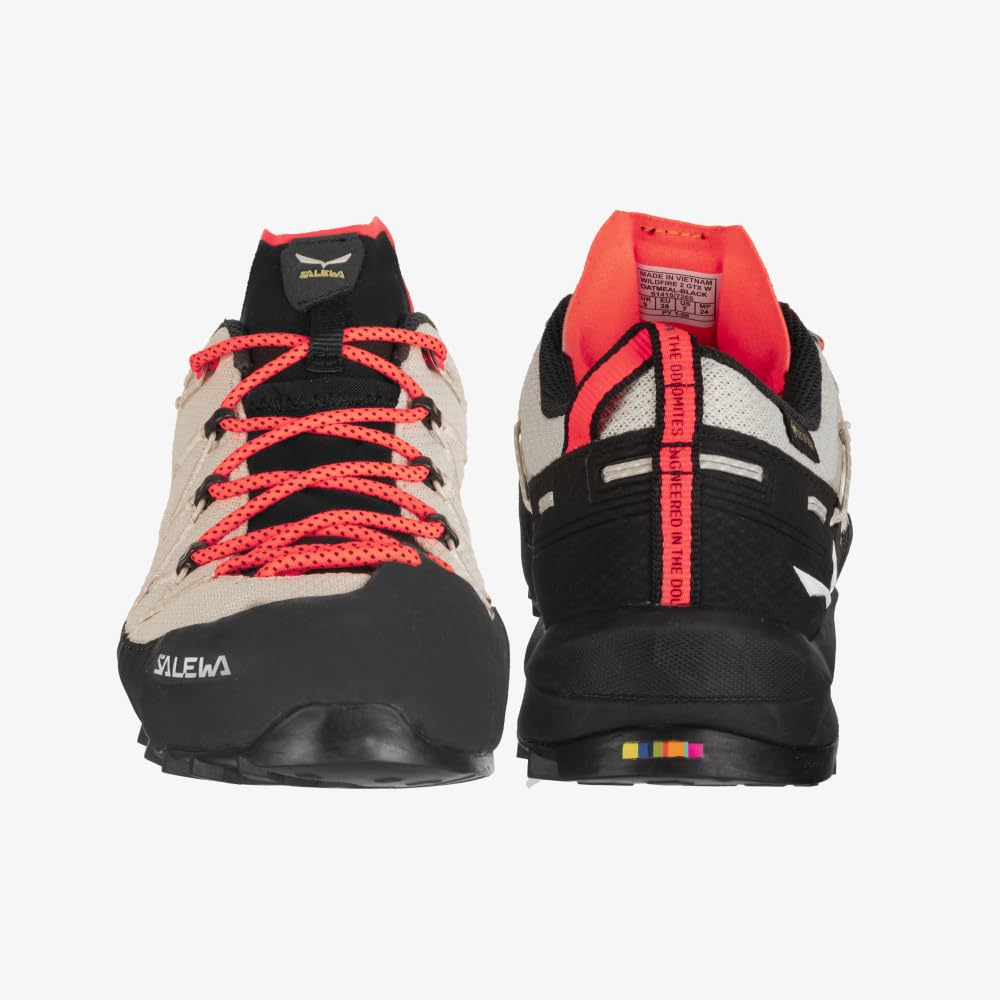 SALEWA Wildfire 2 Gore-Tex Zapatilla Mujer, Multicolor Oatmeal Black, 38 EU