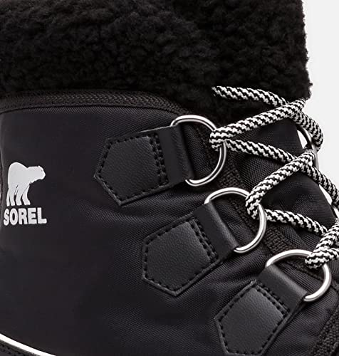 Sorel Explorer Carnival Waterproof, Botas de Invierno para mujer, Black X Sea Salt, 36.5 EU