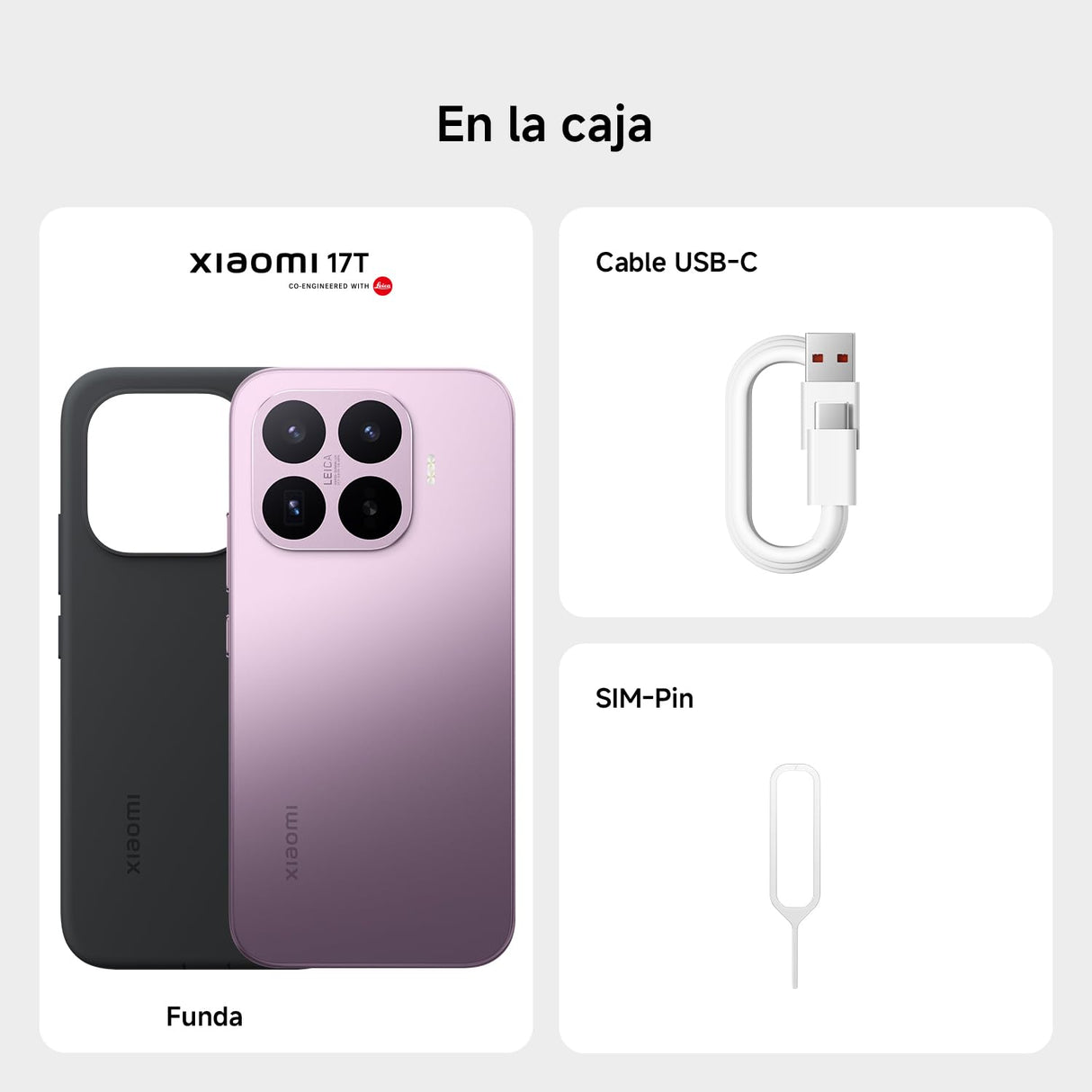 XIAOMI 17T Smartphone de 12+256GB Violeta Teleobjetivo Leica 5X