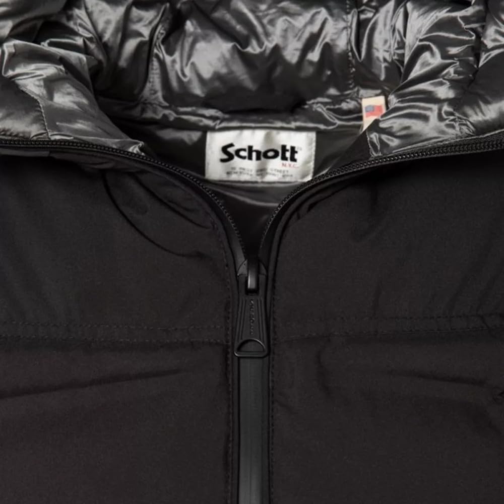 Schott NYC Brittanyw Chaqueta, Negro, L para Mujer