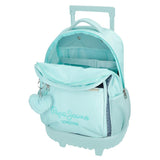 Pepe Jeans Dalma Mochila Compact 2 Ruedas Azul 32x43x21 cms Poliéster by Joumma Bags