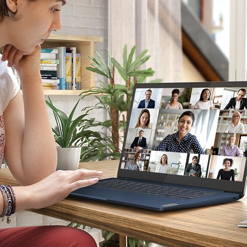 Lenovo IdeaPad Slim 3 Chromebook Gen 8 - Ordenador Portátil 14" FHD (MediaTek Kompanio 520, 4GB RAM, 64GB eMMC, Arm Mali-G52 2EE MC2 GPU, ChromeOS) BLU - Teclado QWERTY Español