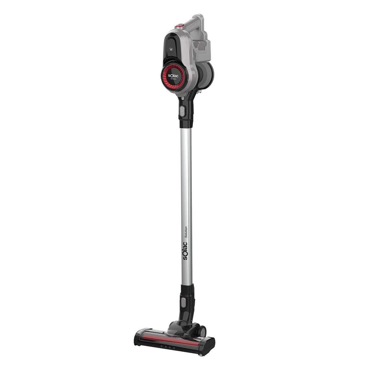 Solac Solution AE2545 - Aspirador versátil, escoba, mano y lanza rincones, baterías de litio 29.6V, depósito 650 ml, zapata con 2 cepillos intercambiables, filtro HEPA, autonomía de 45 min