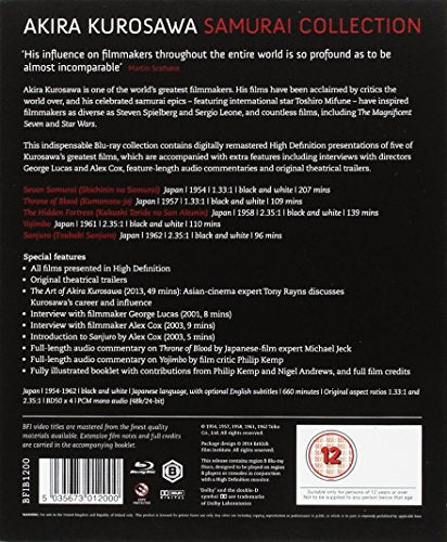 Kurosawa: The Samurai Collection [4 Blu-ray Disc Set] [1954] [Reino Unido] [Blu-ray]