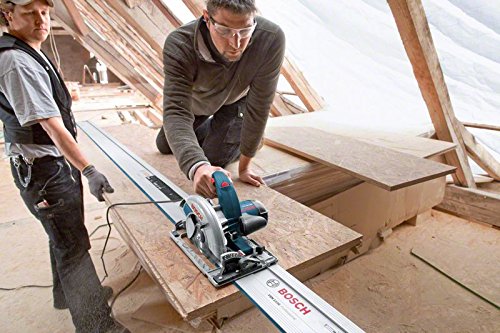 Bosch Professional GKS 65 GCE - Sierra circular (1800 W, Ø disco 190 mm, vel. regulable, compatible carril guía, en caja)