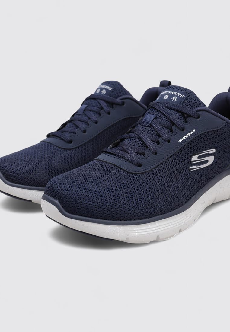 Skechers Flex Appeal 5.0 Fresh Trek, Zapatillas Mujer, Navy Mesh/Trim, 38.5 EU