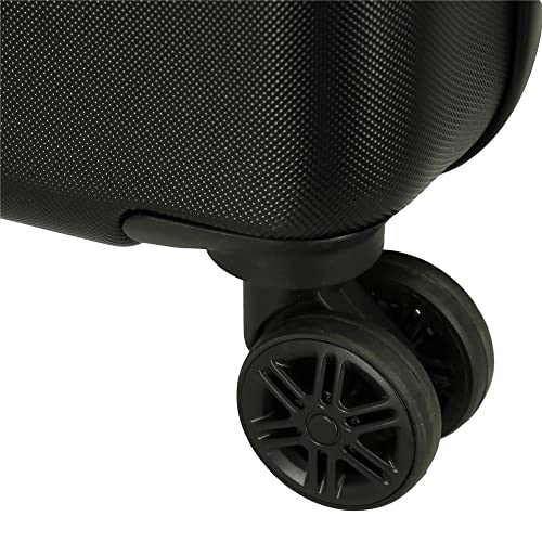 Roll Road Roll Road Gamers Maleta mediana Negro 46x65x23 cms Rígida ABS Cierre de combinación lateral 56 3 kgs 4 Ruedas dobles