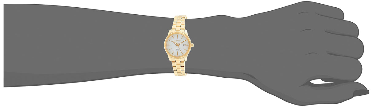 Citizen Reloj Analógico para Mujer de Cuarzo con Correa en Acero Inoxidable EU6072-56D