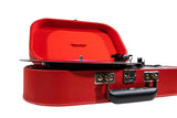 Tocadiscos Trevi TT 1020 BT Estéreo Bluetooth USB Batería Recargable Rojo