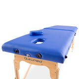 QUIRUMED Camilla Plegable de Masaje, Madera, Basic, 180 x 60 cm, Camilla portátil, Camilla Fisioterapia, Camilla estética, Camilla SPA, Color Blanco, hasta 120 kg