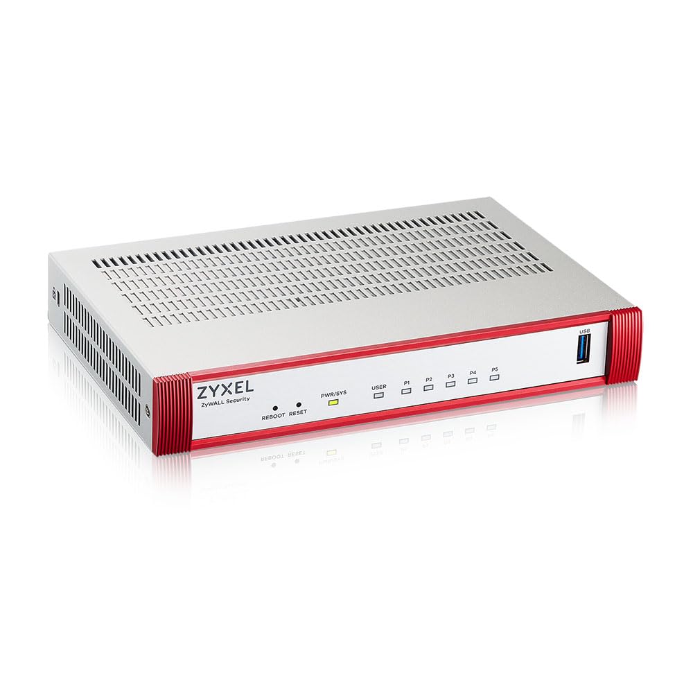 Zyxel USGFLEX50H ZyWALL Firewall de Seguridad Cibernética de Alta Velocidad | Sólo Hardware | Hasta 25 Usuarios | Nebula Cloud