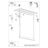 SOLLUX lighting - Colgante - LYKKE Lámpara Colgante - Iluminación decorativa - Lámpara LED - Bajo Consumo Energético - LED, 4000K, 36W, 3197lm, CRI93, ~230V, 50Hz, IP20 - Roble -150x3,5x150cm