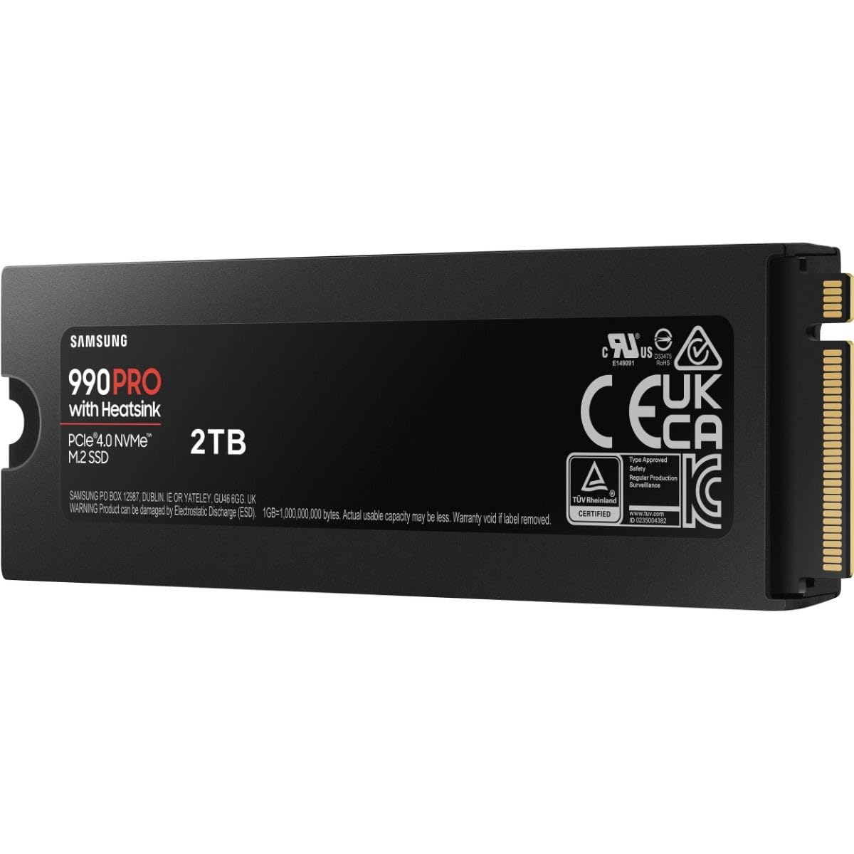 Samsung 990 PRO 2TB PCIe 4.0 (hasta 7,450MB/s) NVMe M.2 (2280) SSD Interno (MZ-V9P2T0BW)