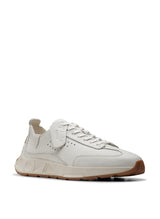 Clarks 261729267, Zapatos de Cordones Hombre, White Leather, 44.5 EU