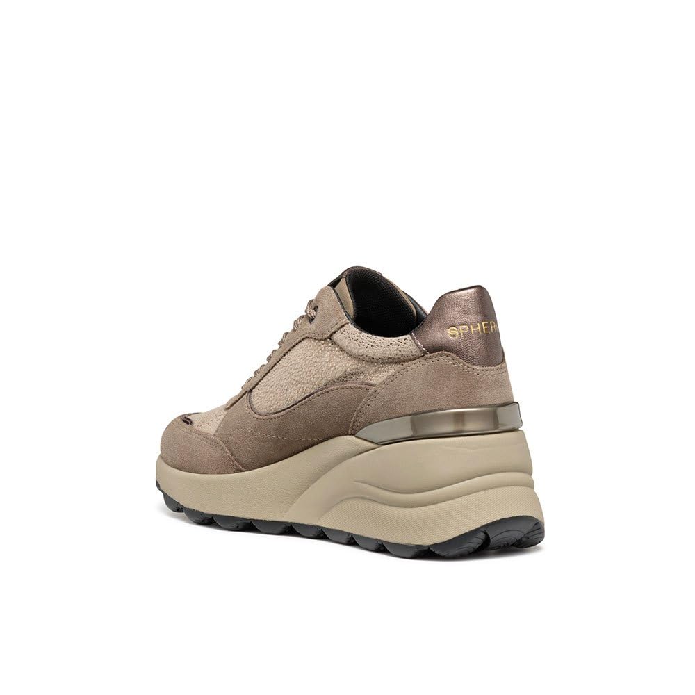 Geox Zapatillas D Spherica Ec13 A para mujer, pardo, 40 EU